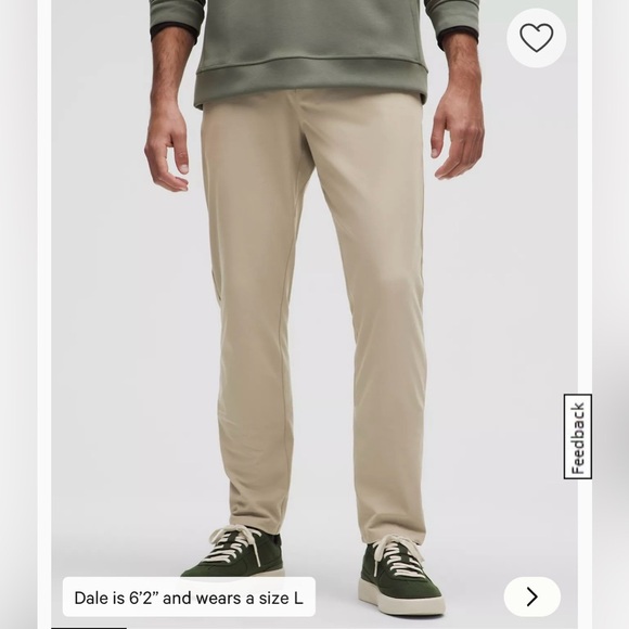 Brand New Mens Lululemon ABC Pull On Pants Warpstreme Size XXL NWT - Picture 10 of 13